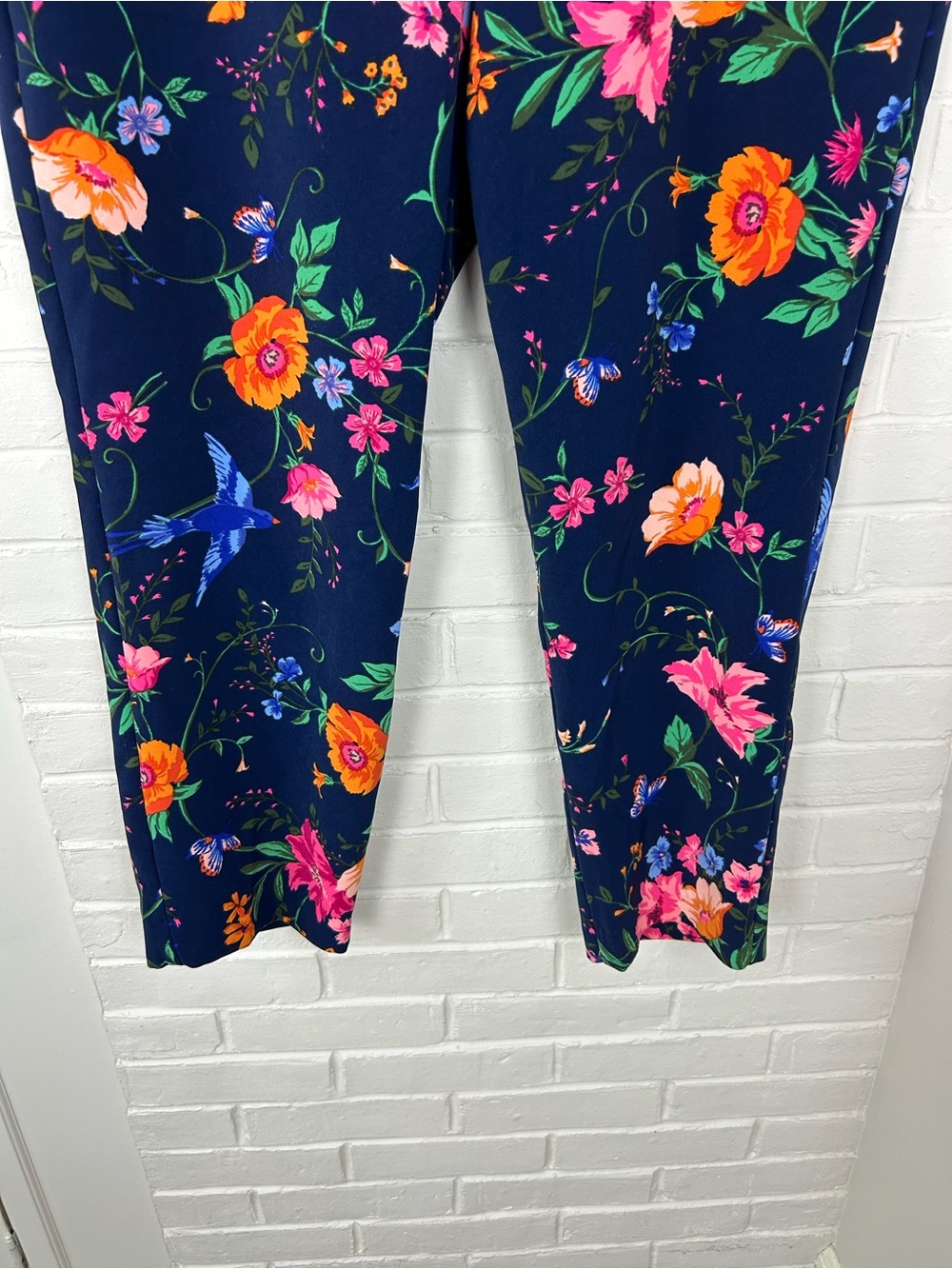 Old Navy Floral Harper Mid Rise Trouser Pants Size 12 - Picture 6 of 10